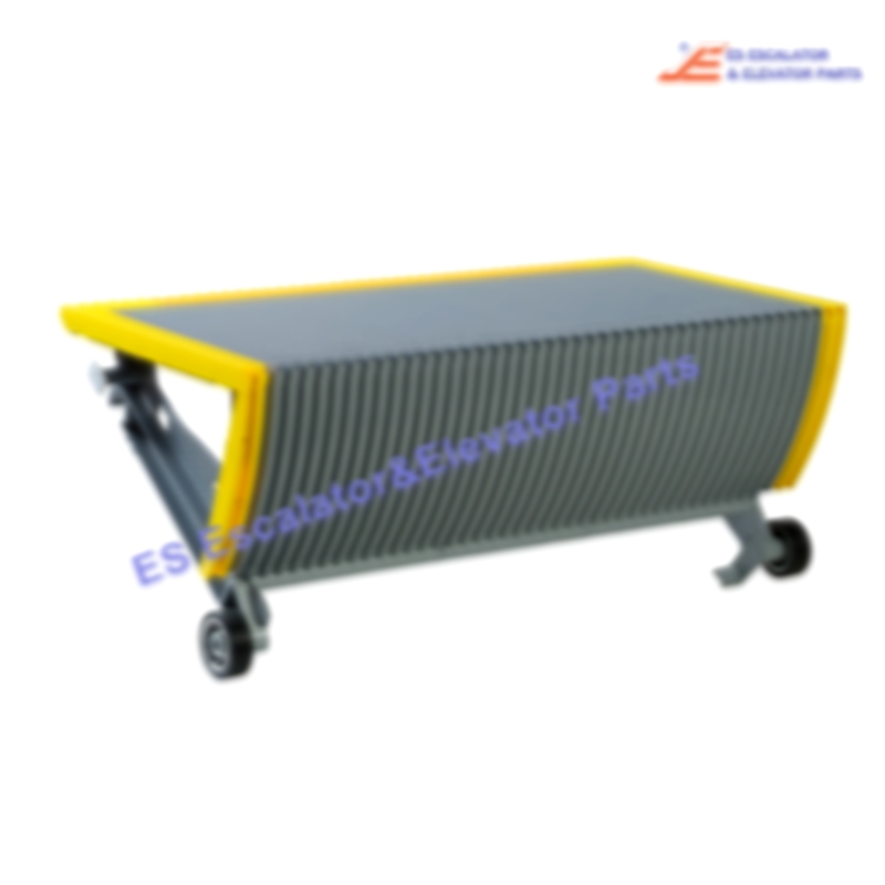 468547 Escalator Step, Black, Yellow Demarcation