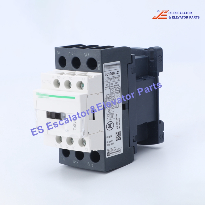 LC1D38P7C Elevator TeSys Deca Contactor 38 A 230 V  50/60HZ Use For Schneide