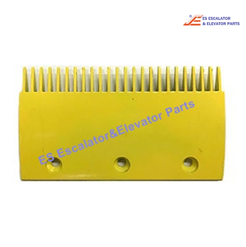 4090110001 Escalator Comb Plate Alum Yellow L:204mm W:113mm 24 Teeth, with or without lip on back Use For Thyssenkrupp
