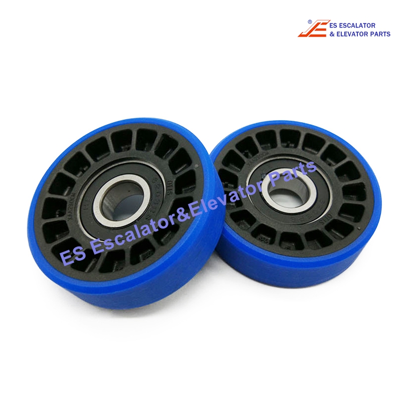 XAA290CY3 Escalator Step Chain Roller D=76mm D=20mm H=22mm Bearing 6204-2RS Use For Otis