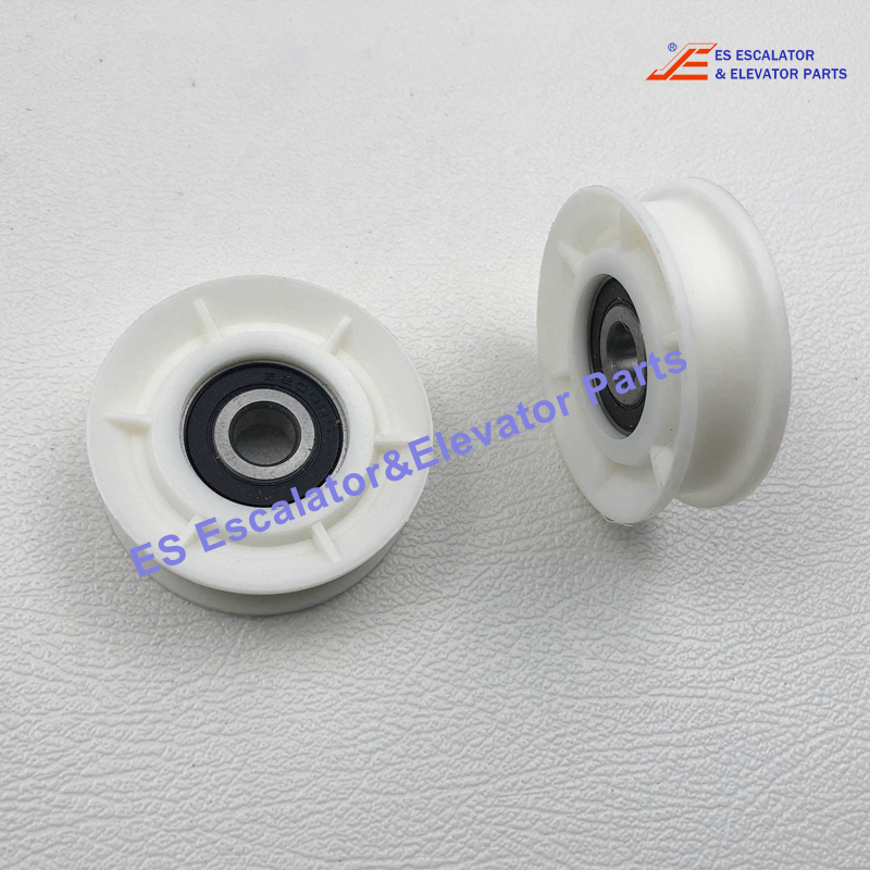 980024600 Escalator Handrail Guide Roller OD100mm Thickness 34mm Bearing 6204-2RS Use For ThyssenKrupp