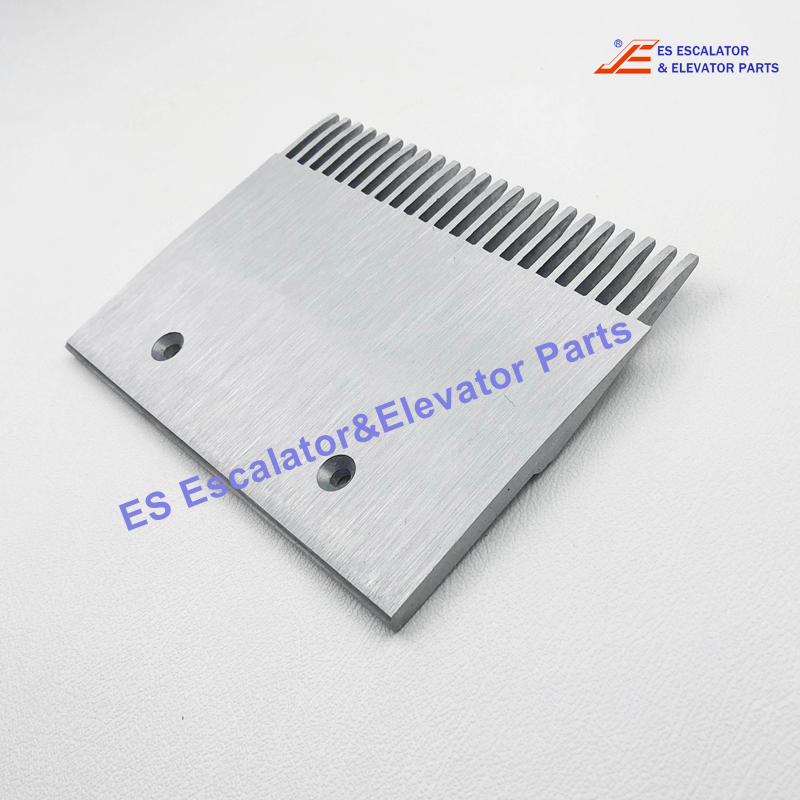 GAA453BV6 Escalator Comb Plate 97.994 X 149.6 X 6.4mm Tooth Pitch 8.4 Hole Spacing 101.7 23T Aluminum Right Die-Cast Aluminum Comb Use For Otis