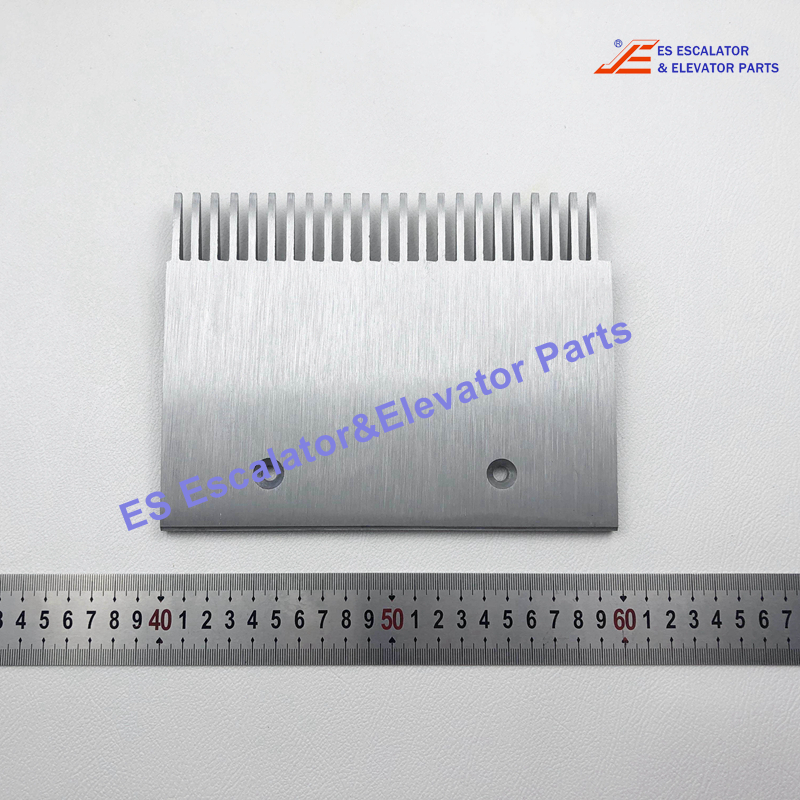 GAA453BV6 Escalator Comb Plate 97.994 X 149.6 X 6.4mm Tooth Pitch 8.4 Hole Spacing 101.7 23T Aluminum Right Die-Cast Aluminum Comb Use For Otis