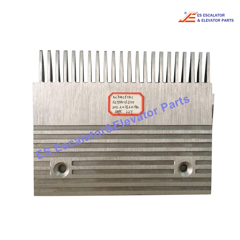 5270416D10 Escalator Comb Plate, Aluminum, 22T, 202.2x162x140mm Use For KONE