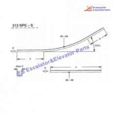 476Y03 Escalator Handrial Guide