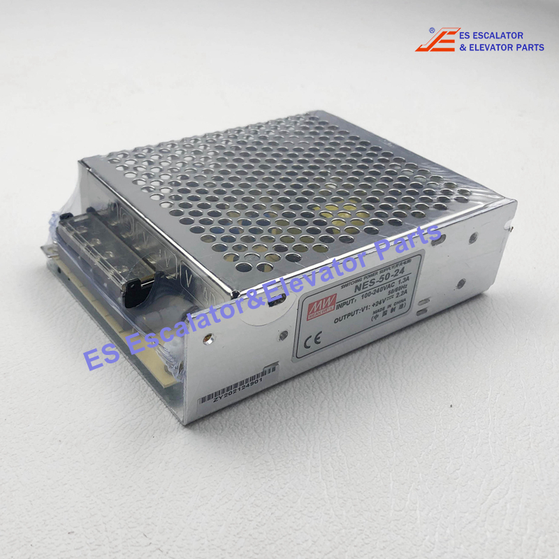 NES-50-24 Elevator Power Supply Input:100-240VAC 1.3A 50/60HZ Output:24V 2.2A Use For MW Mean Well