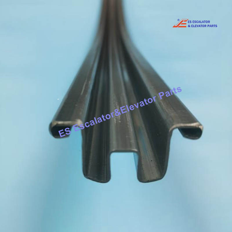 KM5070660H09 Escalator Profile Handrail Guide TR LOW RH R20 Lower Metal Handrail Guide 35 Degrees 10mm Glass Black A=500mm L=2138.2mm B11mm Use For Kone