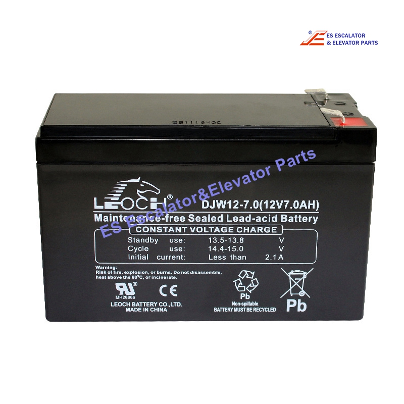 DJW12-7.0 Elevator Leoch Battery 12V 7.0AH Use For Other