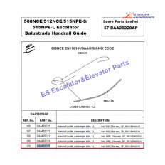 DAA402CY5 Escalator Handrial Guide