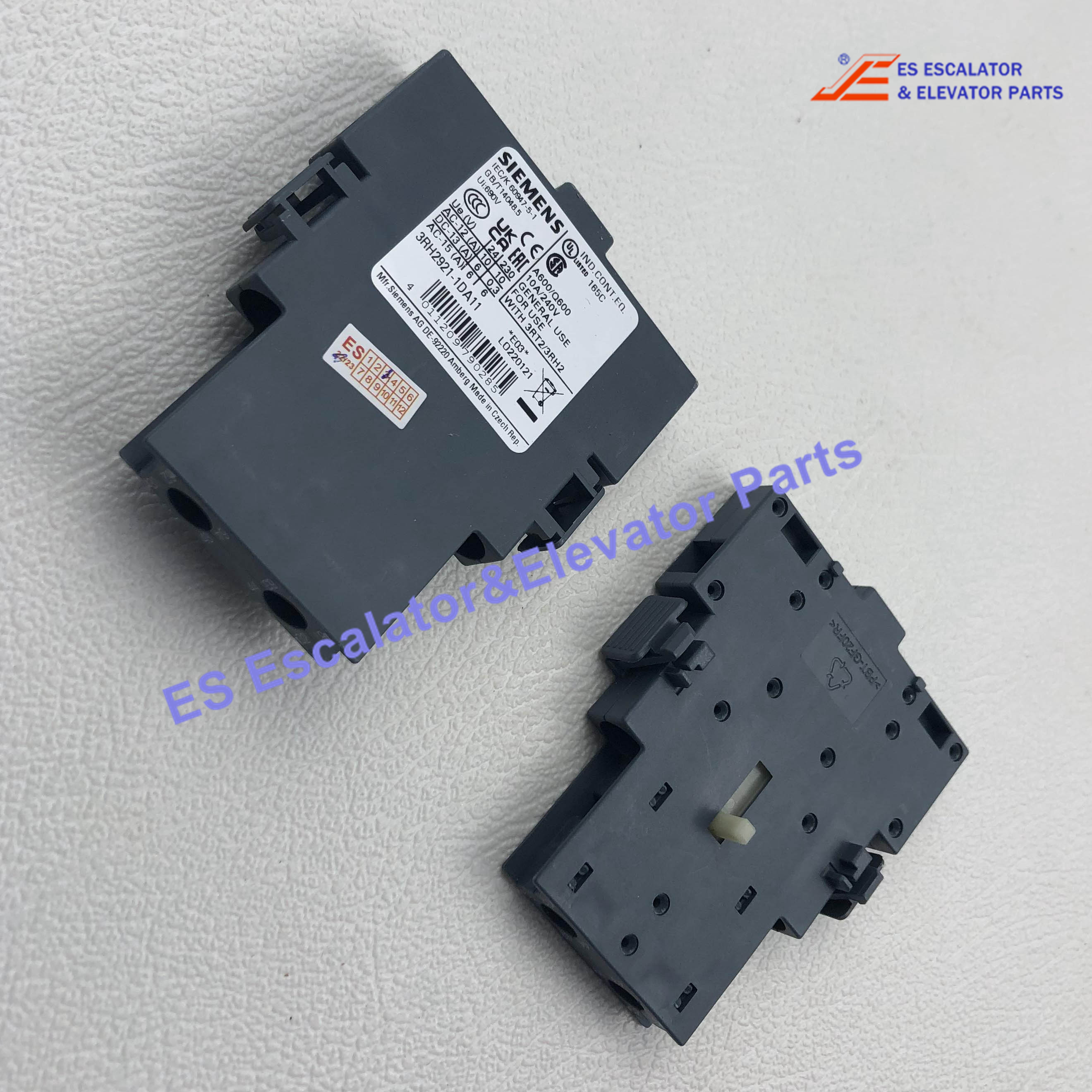 3RH2921-1DA02 Elevator Auxiliary Switch Lateral 2 NC Current Path 1 NC 1 NC For 3RH And 3RT Screw Terminal R: 31/32 41/42 L: 51/52 61/62 Use For Siemens