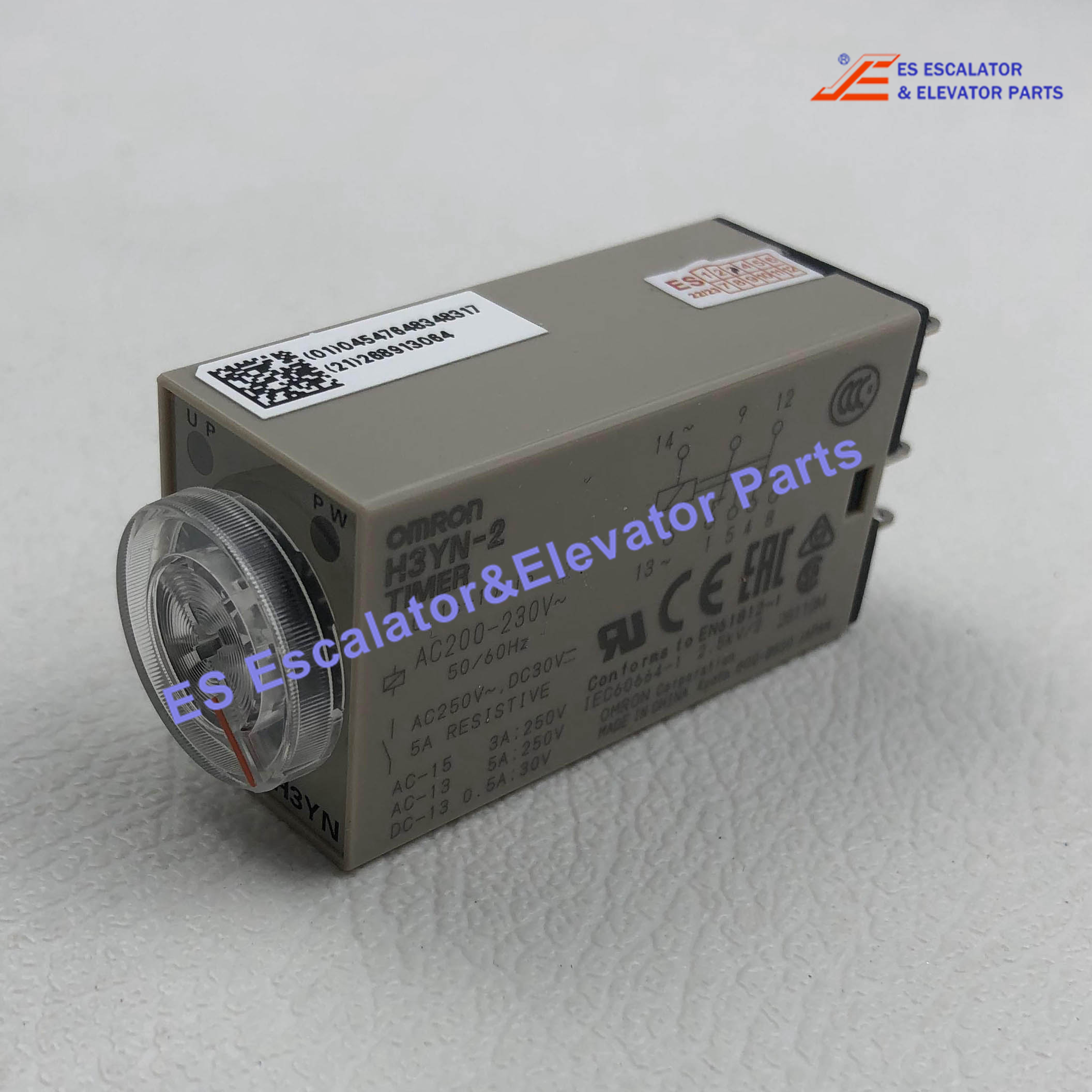 H3YN-2 Elevator Relay  24 VDC 100-120VAC DPDT 250VAC/5A Use For Omron