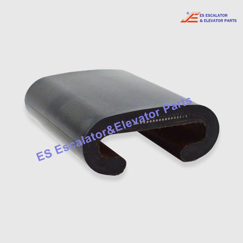 KM50014774H04 Escalator Handrail 7838VWNX Black Narrow Vee EHC OD:78mm ID:38mm Use For Kone