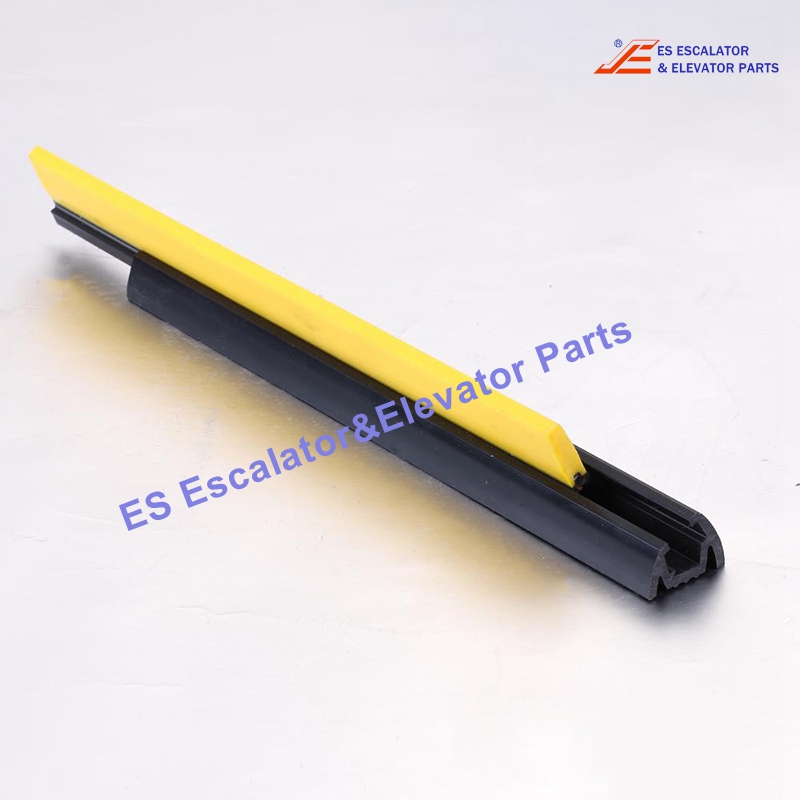 CNSB-021 Escalator Safe Straight Line Skirt Panel Brush With Yellow Plastic Brush And 25 mm Plastic Base Use For Other
