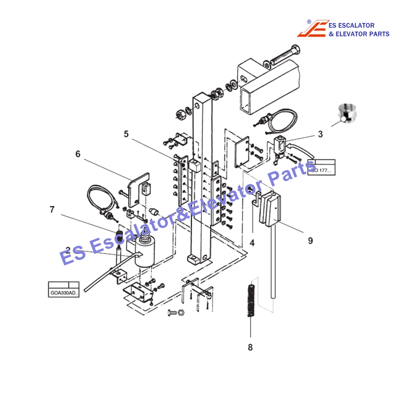 GAA26220A1 Escalator Auxiliary Brake NPE513 Use For Otis