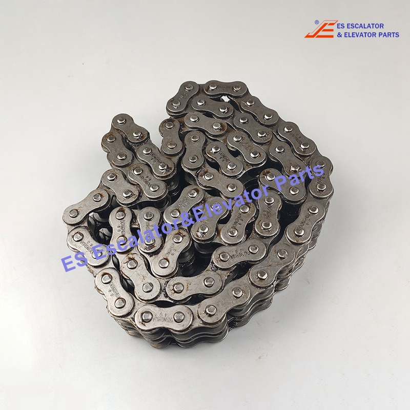 GAA332AS6-065 Escalator Drive Chain Double Row, 130 knots (including connecting link)Type Of Connecting Link: Clearance Fit c/w Cotter pin Use For Otis