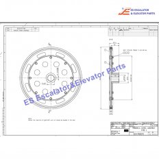 5244785D10 Escalator Handrail Drive Wheel