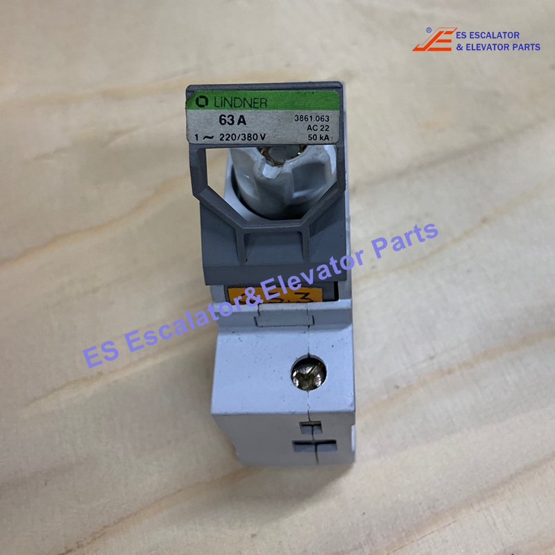 3861.063 Escalator Fuse Holder 1-220/380V 63A 50KA Use For ThyssenKrupp