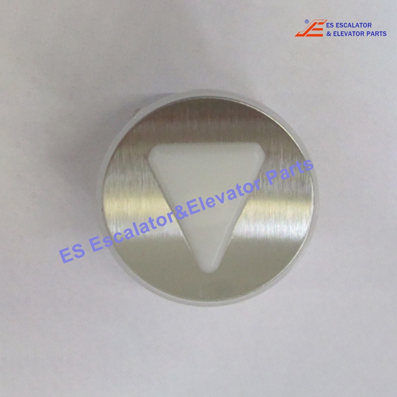 KM870820G092 Elevator Pressel Round Brushed Tactile Symbol Down Use For Kone