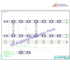 Escalator GAA26150AE Step Chain