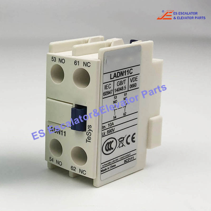 LADN11C Elevator Auxiliary Contact Block S Electric Contactor 10A 690V Use For  S
