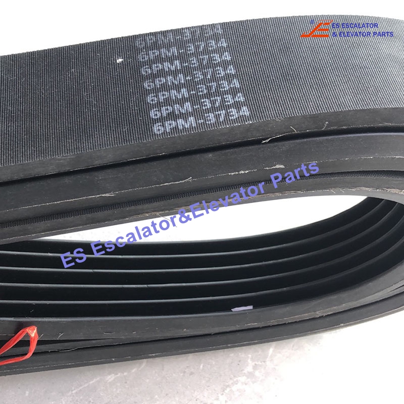 GO260R2 Escalator Poly V-Belt Black12.25 FT (3.7 m) Long 2.3" (56 mm) Wide Use For Otis