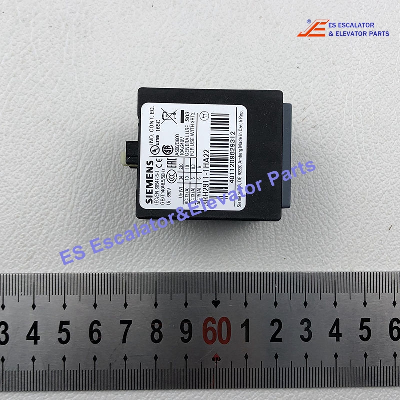 3RH2911-1HA22 Elevator Auxiliary Contact Block Switch On The Front 2 NO + 2 NC Current Path 1 NC 1 NC 1 NO 1 NO For 3RH And 3RT Screw Terminal Use For Other