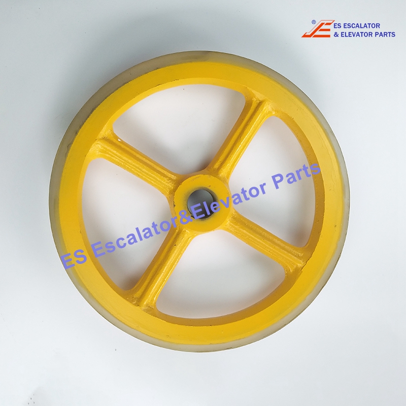 ASA00B046 Escalator SCE Handrail Drive Wheel D458mm (D1=430mm w/o Rubber) d=45mm H=34mm Use For Lg/sigma