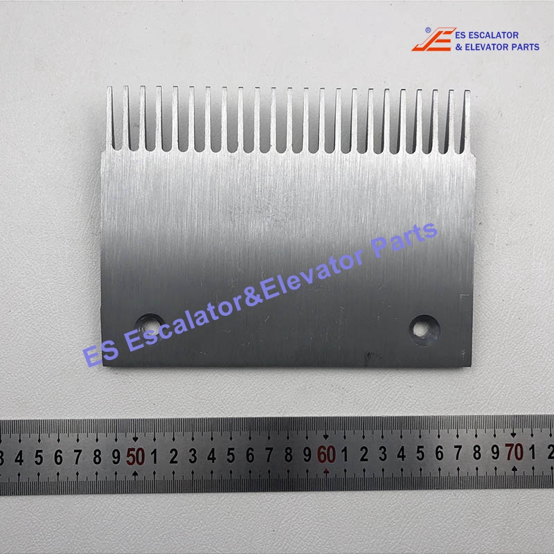 XAA453J Escalator Comb Plate Length:214.2 Height:145.3 Hole Spacing:142.8 Aluminum Silver Center 23 Teeth Use For Otis