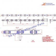 Tugela-160KN Escalator Step Chain
