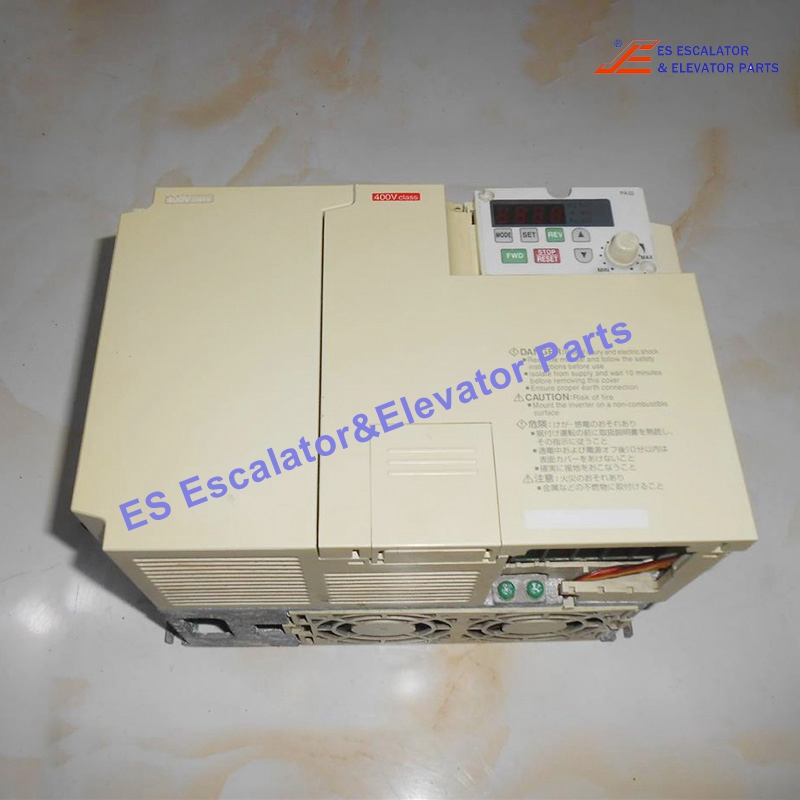 FR-E 5NF-H7.5K Elevator Inverter Input:26.3A 3PH AC380-480V 50HZ Output: 1.7A MAX 3PH AC380-480V 0.2-400HZ Power:7.5KW Use For Mitsubishi