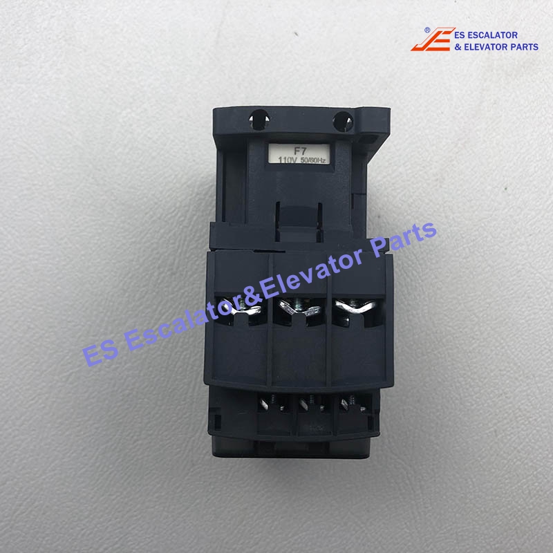 LC1D25F7C Elevator Magnetic Contactor Type LC1D 3P 3NO 3PH 25A AC-3 40A AC-1 690V Complete With 110V 50/60Hz AC Coil 1NO/1NC Auxiliary Use For Schneider
