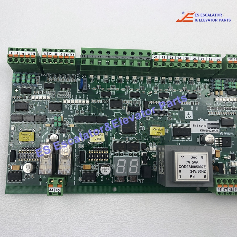 KM5201321G02 Escalator PCB Mainboard EMB 501-B Use For KONE