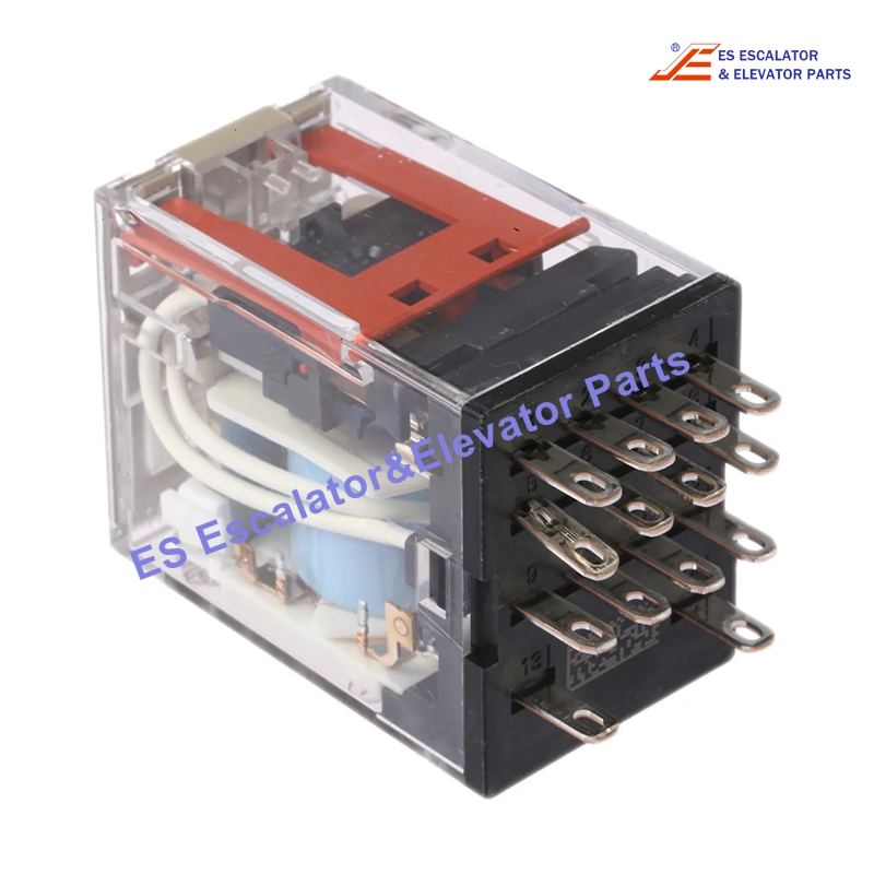 MY4N-D2 Elevator Relay 24 VDC 3 A 220 VAC 3 A Output 4PDT (24 VDC 3 A) Use For Omron