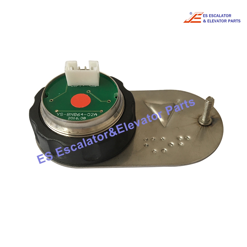 FAA25090L302 Elevator Push Button Glossy Green Central LED Use For Otis