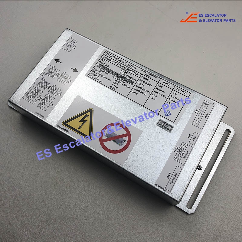 GBA24350BH1 Elevator DCSS5-E Door Controller Input:1 AC 50/60HZ 180-265VAC 1.6A 3.1A Output:3AC 0-128HZ 1.0A 3.0A Use For Otis