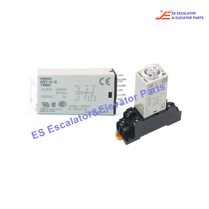 H3Y-2-C Elevator Relay DC24V, 1 sec Use For Omron
