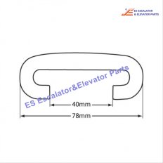 7840FWNX Escalator TufFlex Handrail