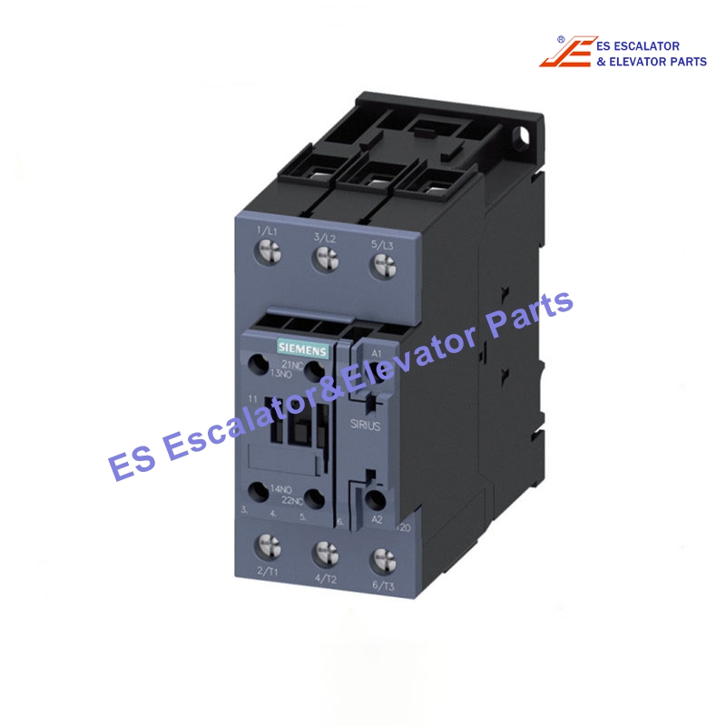 3RT2036-1AL20 Elevator Power Contactor AC-3 51A 22KW/400V 1NO+1 NC 230VAC 50/60Hz Use For Siemens