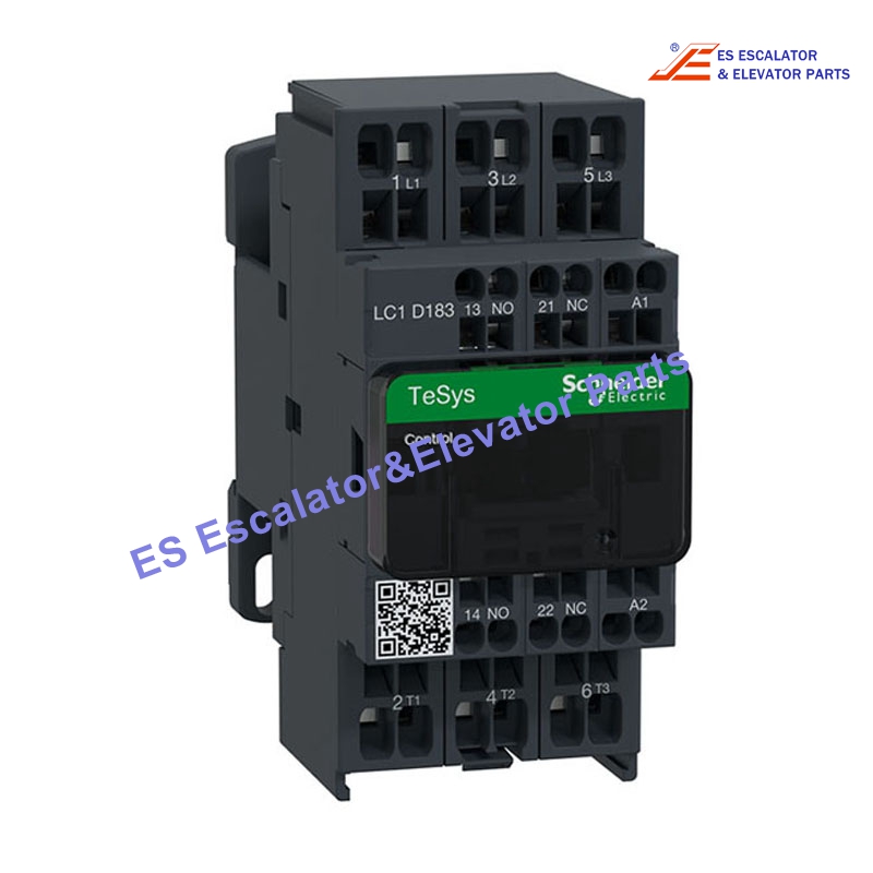 LC1D183M7 Elevator Contactor 3P(3 NO) AC-3/AC-3e <= 440V 18A-220VAC Coil Use For Schneider