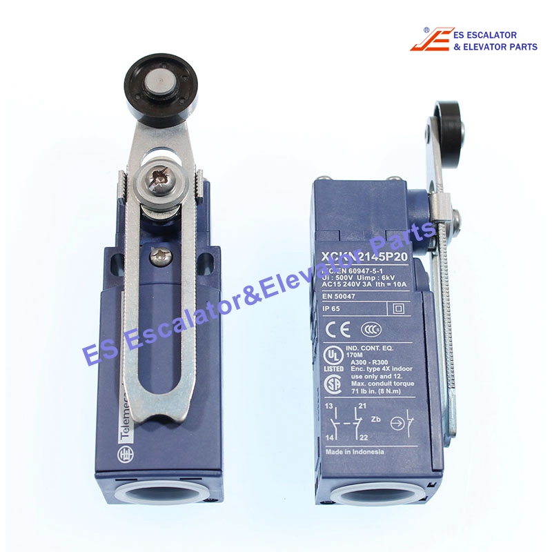 XCKN2145P20 Elevator Limit Switch With Lever And Roller UI:500V Uimp:6KV Use For Other