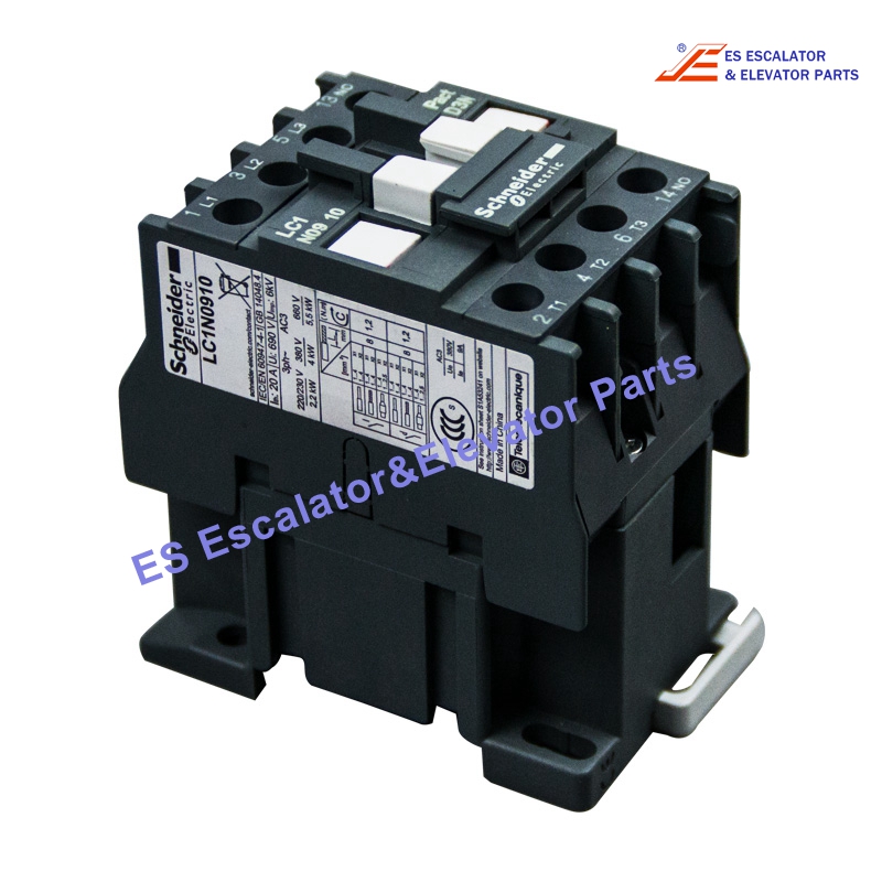 LC1N0910M7N Elevator Contactor 220V 50/60Hz Coil 1NO Auxiliary Contact Use For Schneider