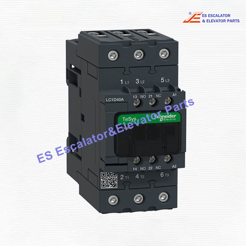 LC1D40AF7 Elevator Contactor 3P(3 NO) AC-3/AC-3e <=440V 40A-110 VAC 50/60Hz Coil Use For Schneider
