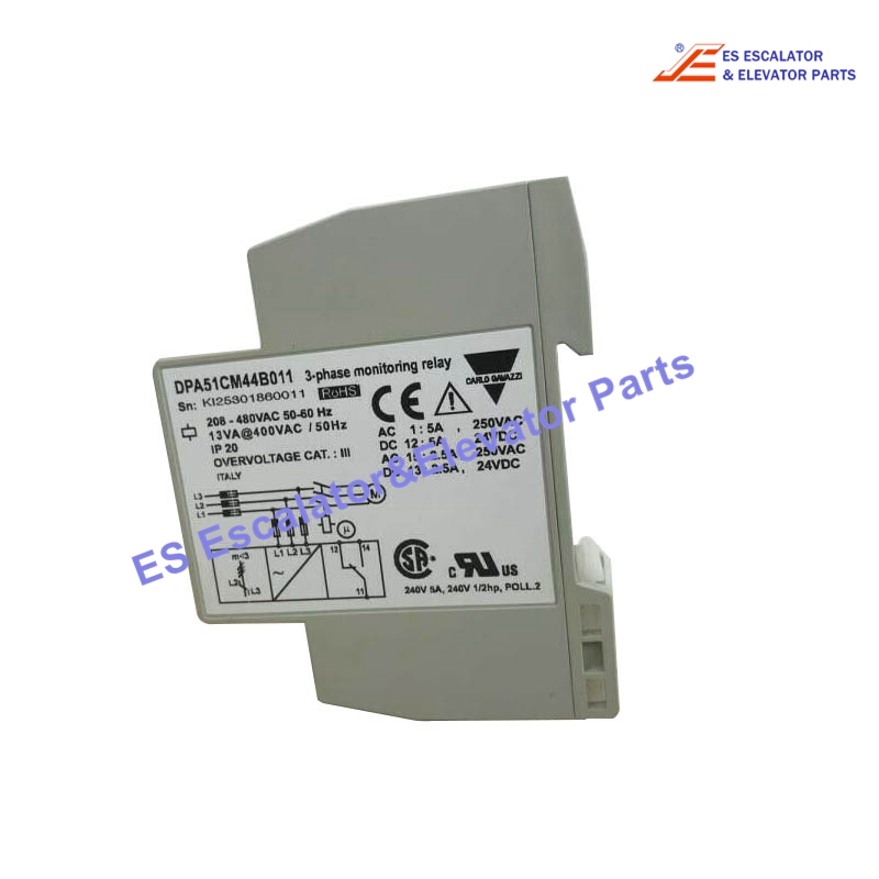 DPA51CM44B011 Elevator 3-phase Monitoring Relay Use For Other