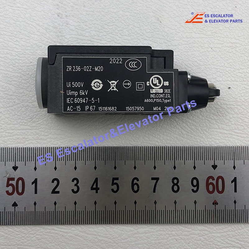 ZR 236-02Z-M20 Elevator Limit Switch Ui:500V Uimp:6KV Use For Schmersal