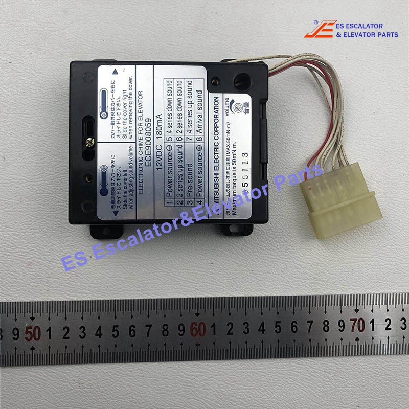 ECE9008059 Elevator Arrival Gong Electronic Chime 12V 180mA Use For Mitsubishi