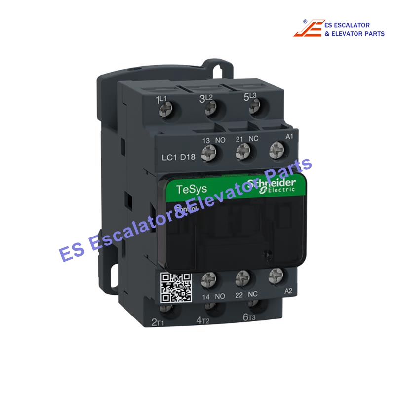 LC1D18P7 Elevator Contactor 3P(3NO) AC-3/AC-3e <=440V 18A 230VAC Coil Use For Schneider