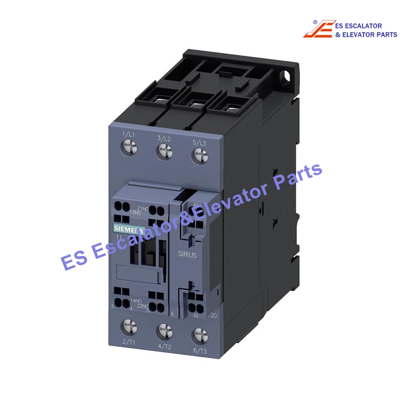 3RT2036-3AF06 Elevator Power Contactor AC-3 51A 22KW/400V 2NO+2NC 110VAC 50Hz 3-Pole Use For Siemens