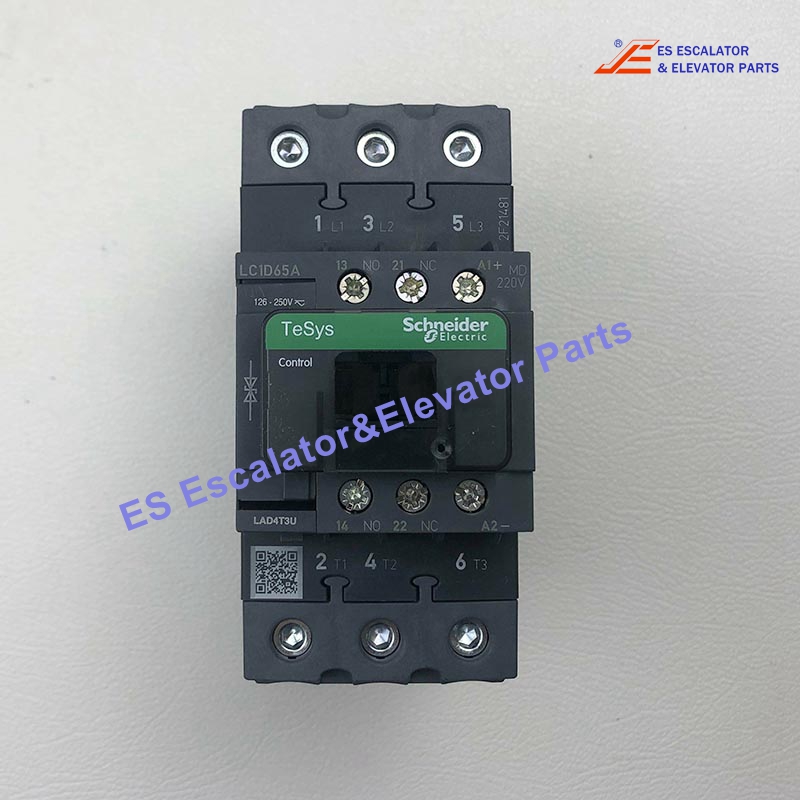 LC1D65AMD Elevator Contactor 3P(3NO) AC-3 <=440V 65A 220VDC Use For Schneider