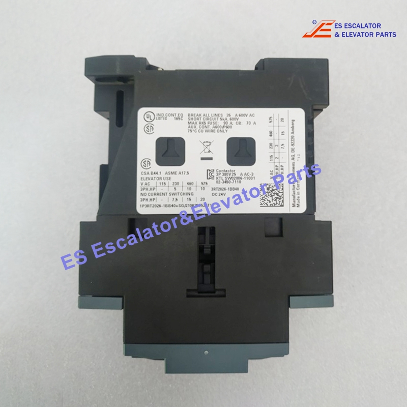 3RT2036-1AP00 Elevator Power Contactor AC-3 51A 22KW/400V 1NO+1NC 230VAC 50HZ 3-Pole Use For Siemens