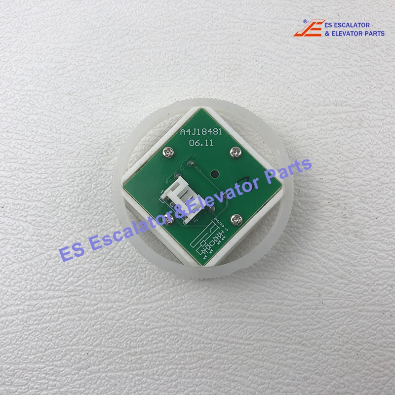 A4J18481 Elevator  Push Button Show Red Light Size:34.1mm Use For Other